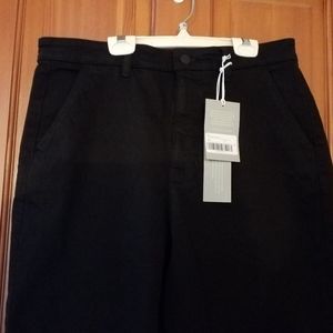 EVERLANE Cropped Black Straight Leg Pants NWT